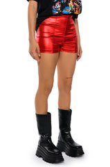 SEXY HOT PANT FAUX LEATHER FASHION SHORT