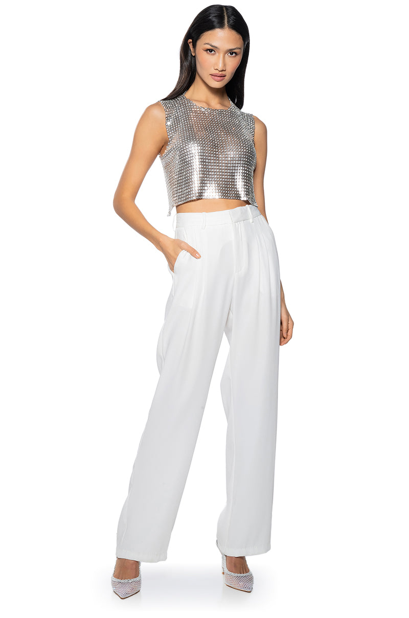 SHE GOT IT CHAINMAIL SLEEVELESS TOP