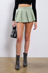 SLEEP WALKING SUEDE MINI SKIRT