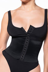 SNATCHED CORSET DETAIL SLEEVELESS BODYSUIT