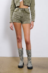 SPEAK UP DENIM SHORTS