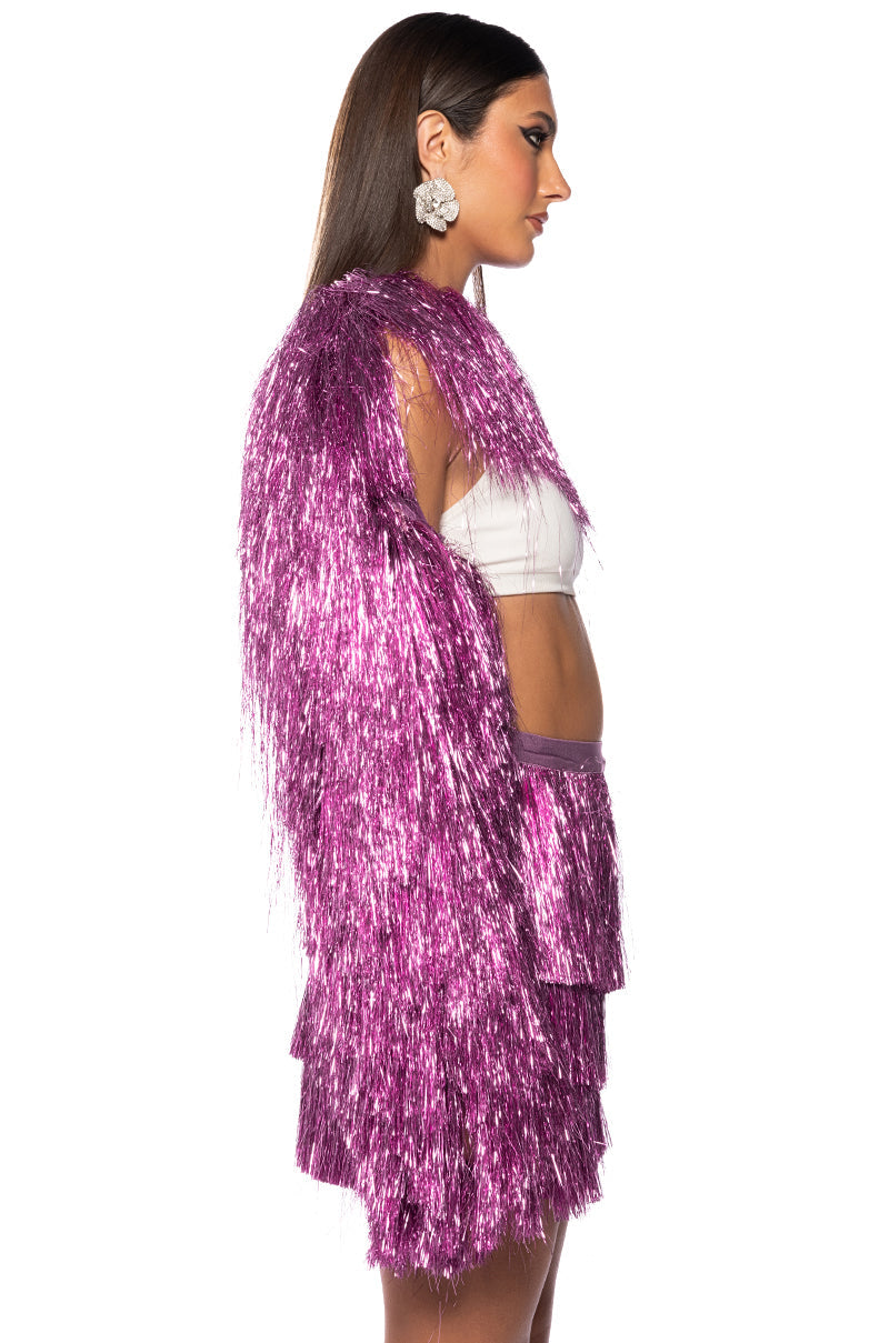 SPRING EDIT TINSEL BOLERO