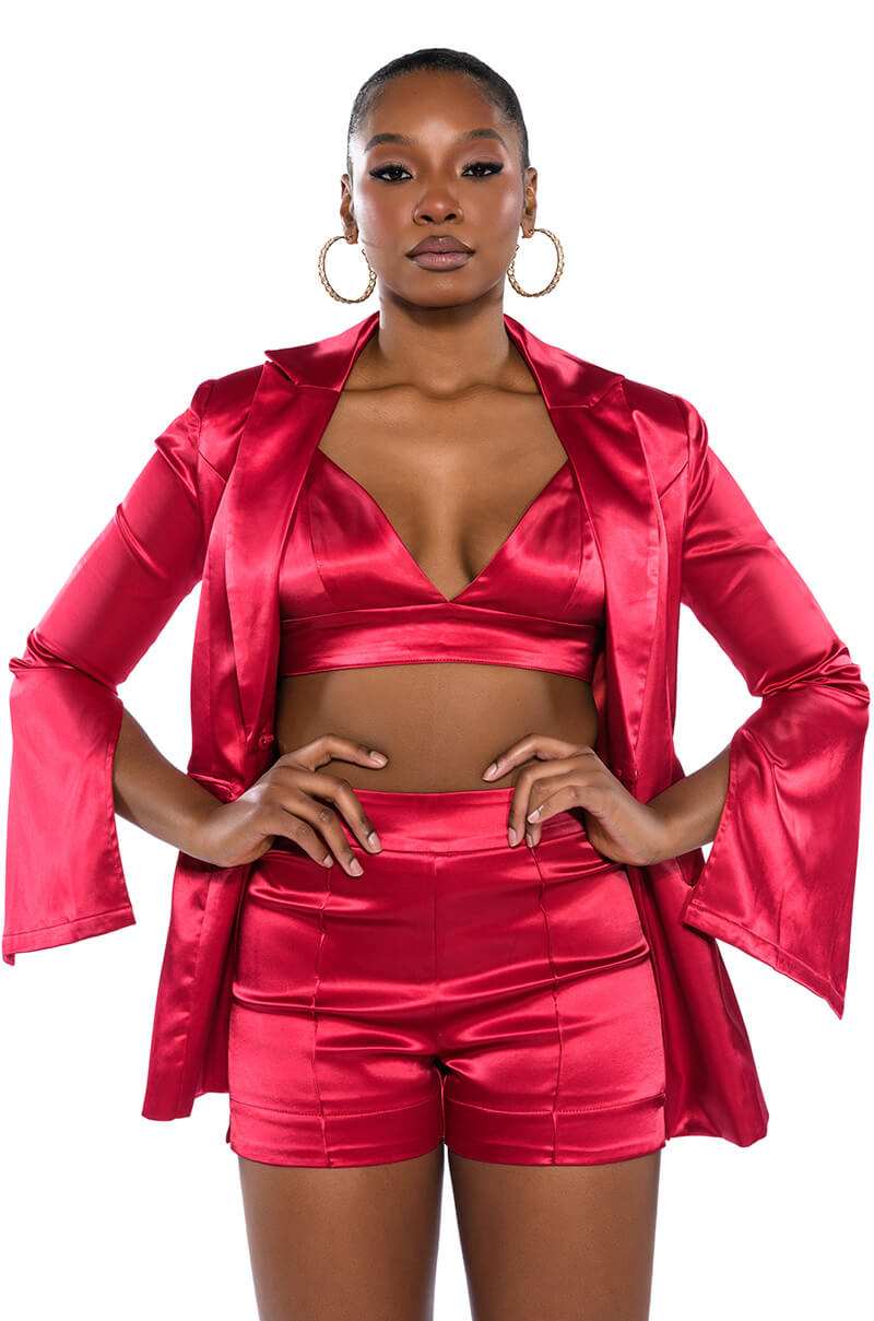 SPRING SATIN BRALETTE