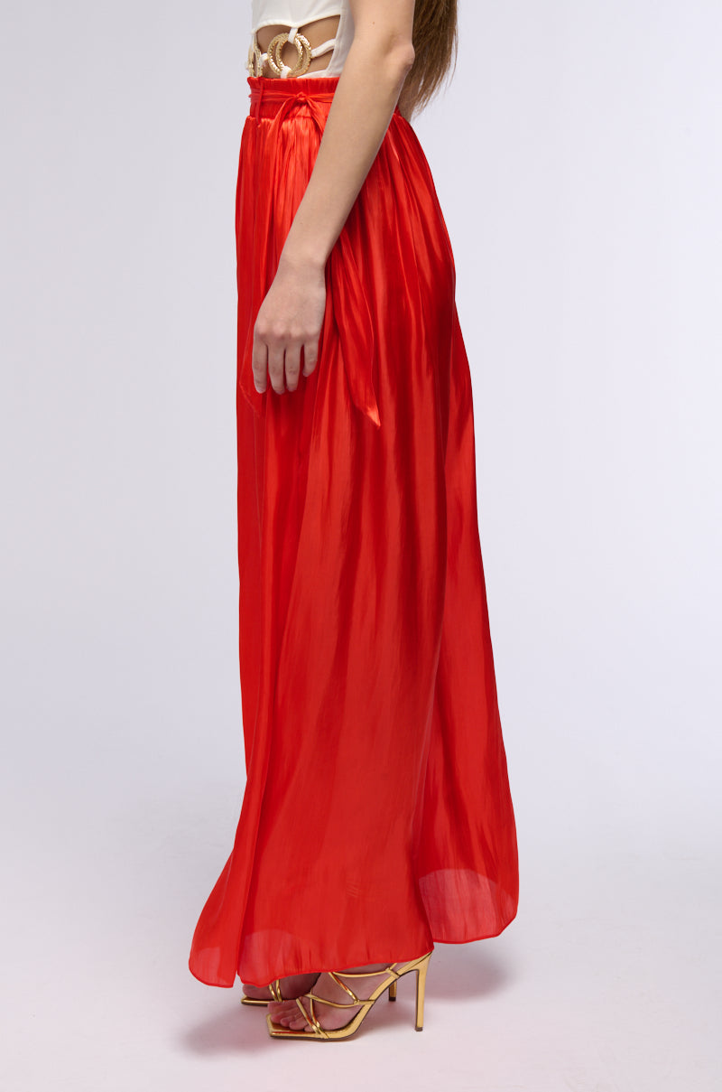 STAY A WHILE ORGANZA PALAZZO PANTS