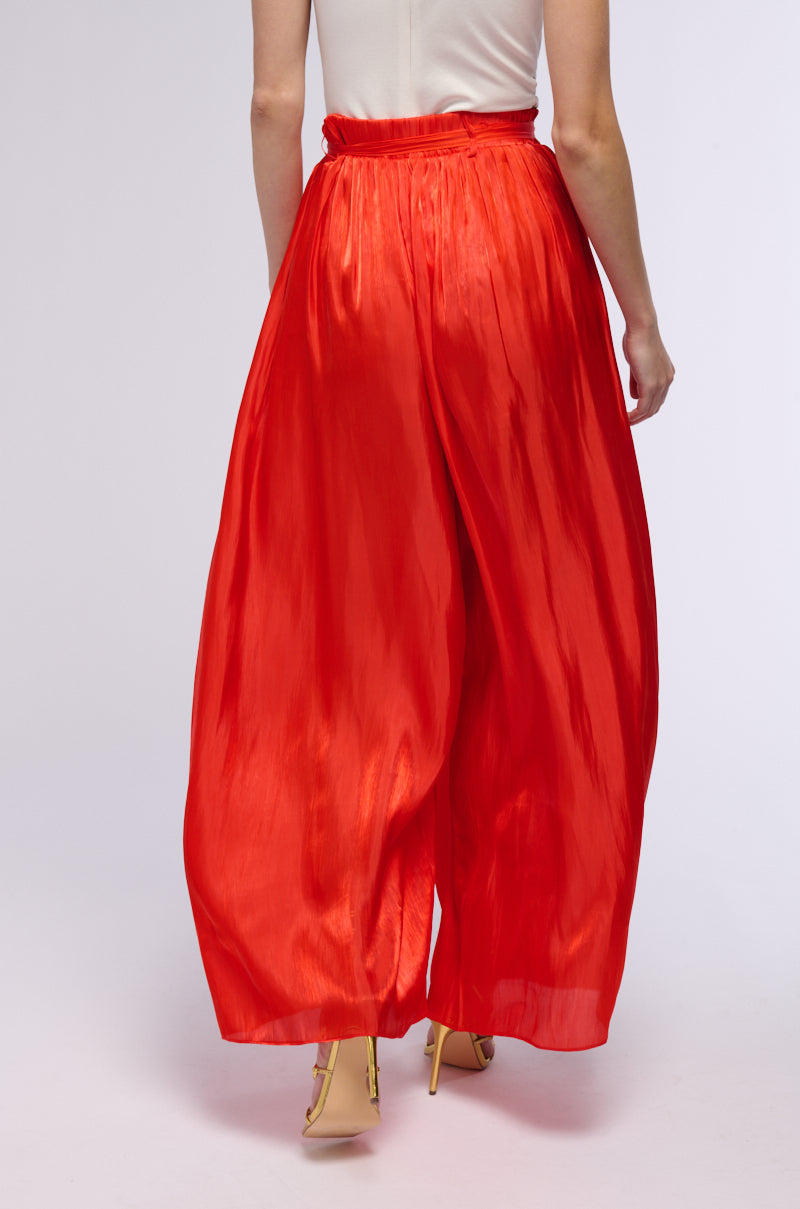 STAY A WHILE ORGANZA PALAZZO PANTS