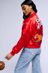 STAY WILD TIGER BOMBER