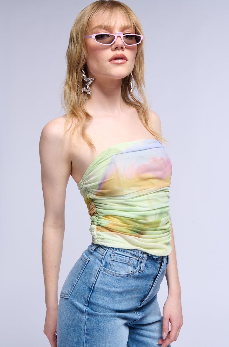 STILL A TEN MESH CORSET TOP