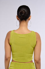 SUMMER GIRL SLINKY COWL NECK SLEEVELESS TANK