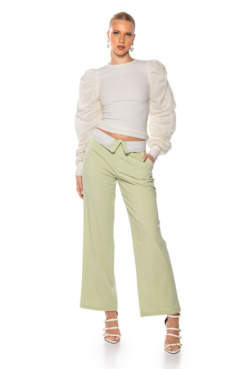 ROWAN PUFF SLEEVE TOP