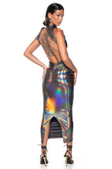 TALK ABOUT ME SLEEVELESS MIDI DRESS