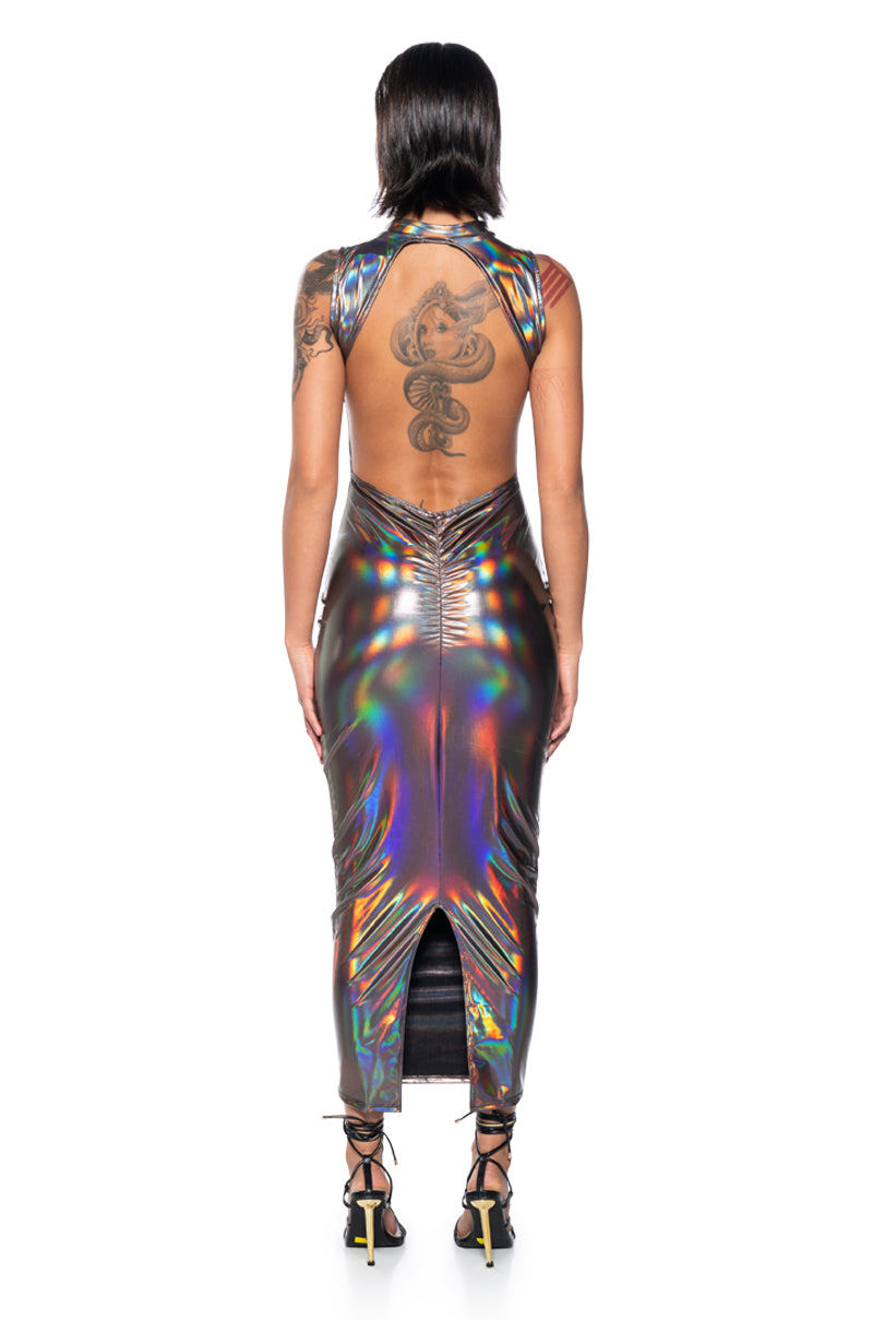 TALK ABOUT ME SLEEVELESS MIDI DRESS