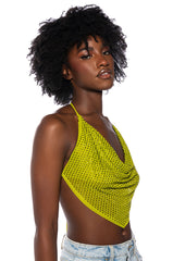 TAMERA RHINESTONE MESH TOP