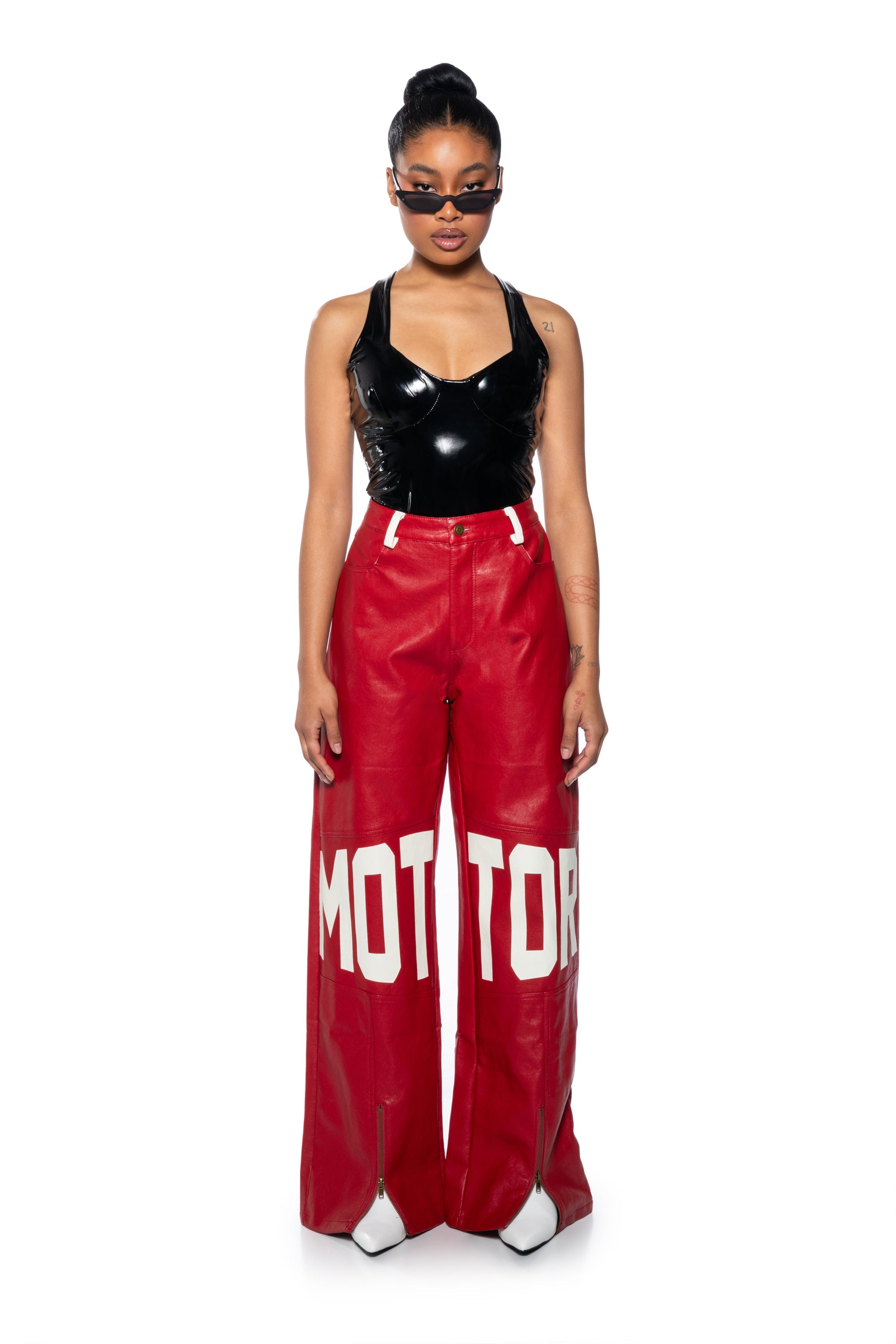 THE BOMBSHELL VINYL BODYSUIT