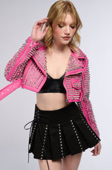 THE GAZETTE 3000 STUD PARTY ROCK MOTO JACKET