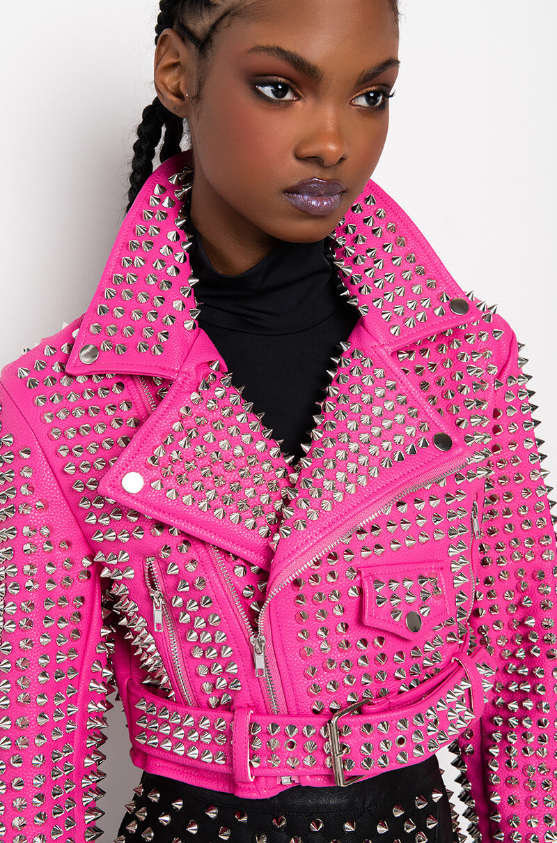 THE GAZETTE 3000 STUD PARTY ROCK MOTO JACKET