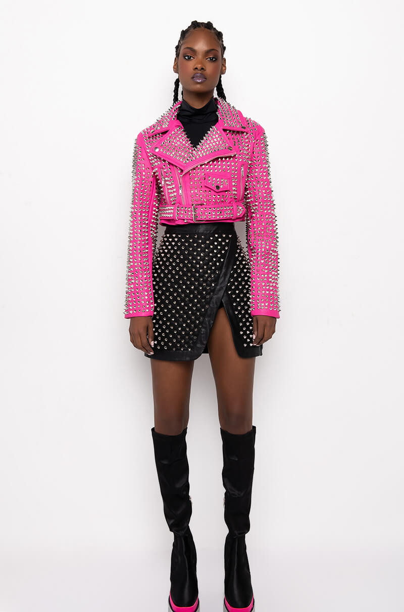 THE GAZETTE 3000 STUD PARTY ROCK MOTO JACKET