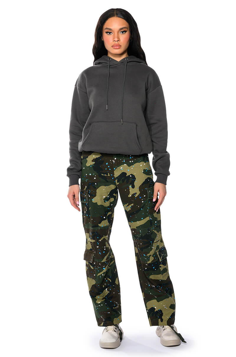 TRY ME PAINTED WIDE LEG CARGO