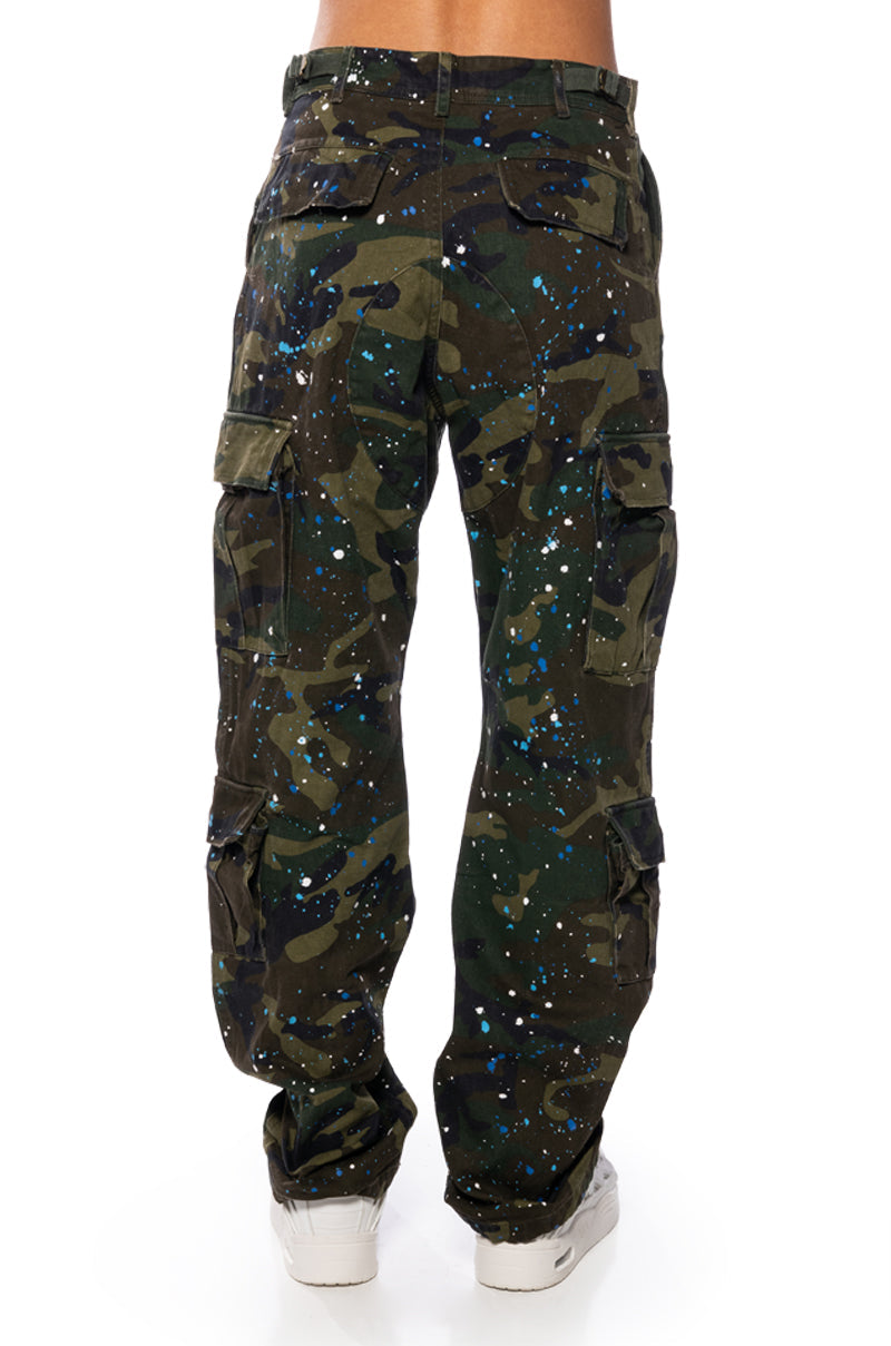 TRY ME PAINTED WIDE LEG CARGO