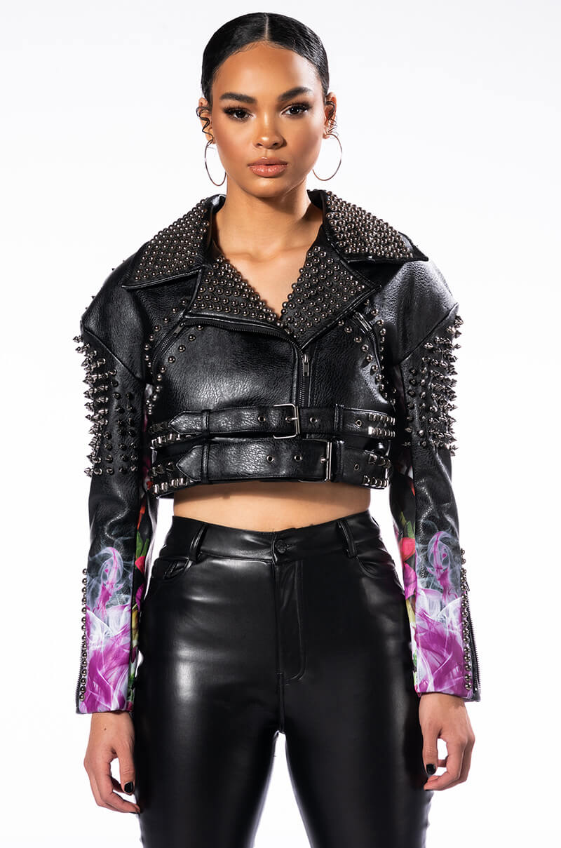 TWIN FLAME DICE MOTO JACKET
