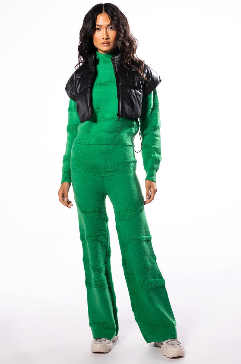 ULTRA CROP PU VEST WITH PULL STRINGS