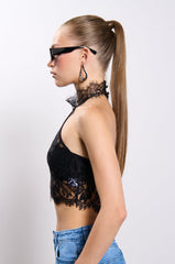 USED TO BE LACE HALTER TOP