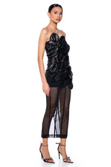 VALENTINA DIMENSIONAL MAXI DRESS