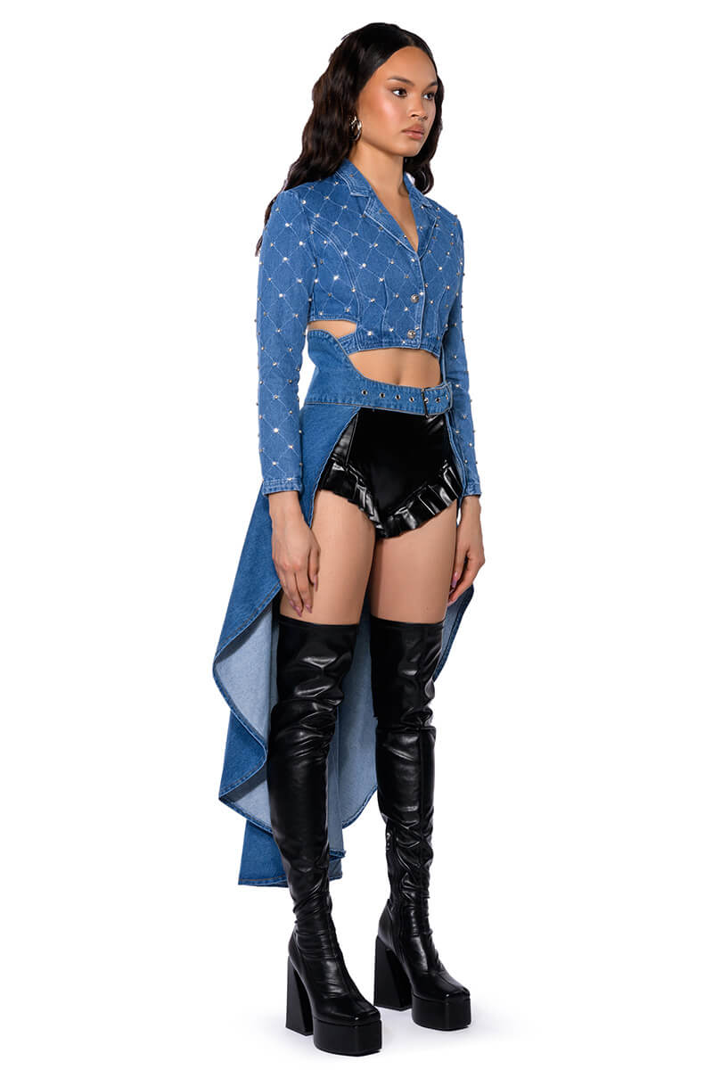 WALK ON THE WILD SIDE DENIM WAIST BELT