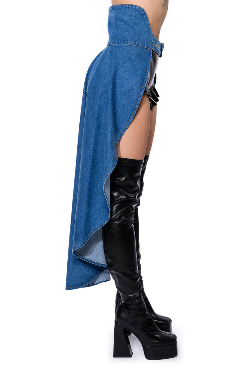 WALK ON THE WILD SIDE DENIM WAIST BELT