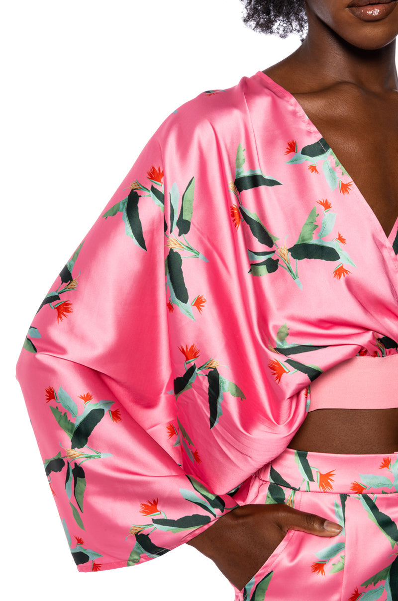 WE MEET AGAIN SATIN BLOUSE