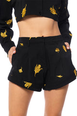 WEEKEND GETAWAY FLORAL FLOUNCE SHORT