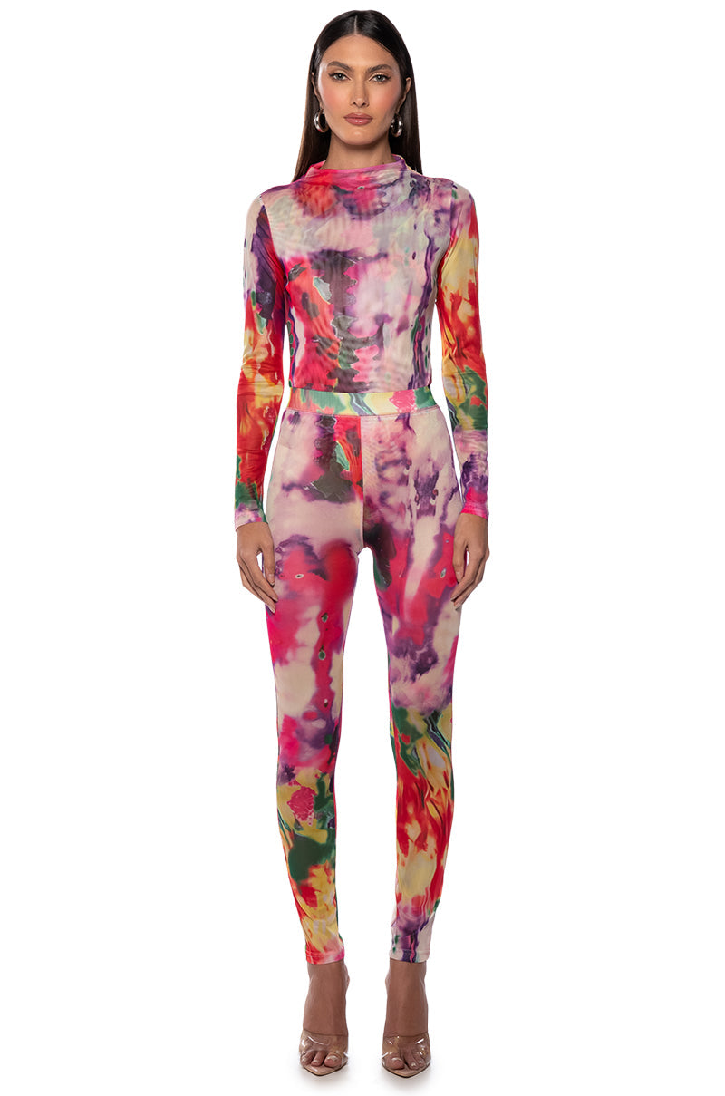 WHAT IS THE SCOOP MESH MOCKNECK BODYSUIT