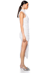 WINTER ELEGANCE HIGH NECK MAXI DRESS